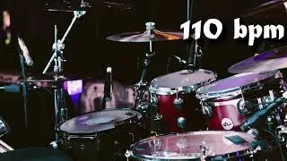 110 Bpm Drum Track Batería - Straight Beat Eighth Notes