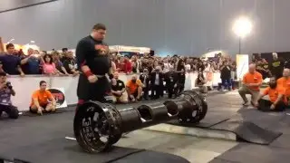 Zydrunas Savickas 217.5kg 480lb log press 2016 Arnold Classic Australia Strongman