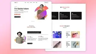 Lets design a responsive personal portfolio website in html & css #video #viralvideo