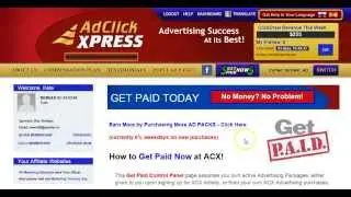 AdClickXpress вывод средств