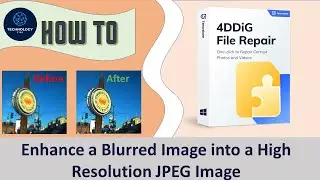 Enhance a low res photo image into a high res Jpeg image using 4DDiG Photo Repair Software