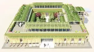 Строительство офиса из клееного бруса в Дубае, ОАЭ