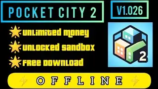 Pocket city 2 Mod Apk|Free Download|Unlocked Sandbox|@playrockergaming-PRG