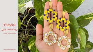 Aretes Vyshyvanka  #tutorial #aretesartesanales #mostacillas