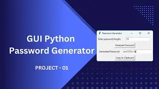 Last Video of 2024 | GUI Python Password Generator | Python Project 1 | Python Basics for Beginners