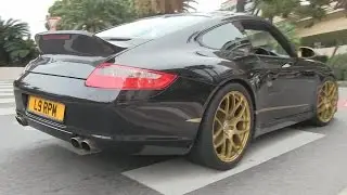 Porsche 911 CSR w/ gold rims in Monaco | Pure exhaust notes