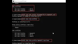 How to see wifi password from command prompt on a Windows PC