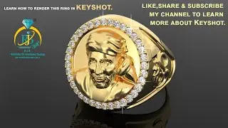 how to render gold ring in keyshot?