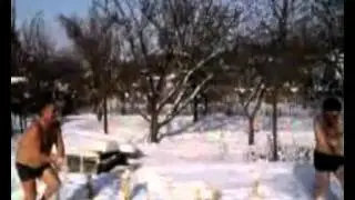 Нико Христианов и Георгий Василиади в сауне на даче