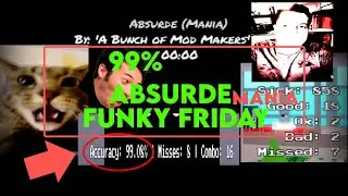 pro osu!mania player plays absurde (mania) in funky friday roblox