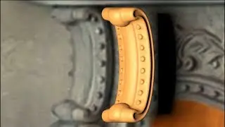 3Ds MAX | Гнутая опора - серия камин | для ARTCAM
