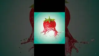 Fruit Splash edit in Photoshop 😊 #graphicdesining #utubeshorts #fruit #adobephotoshop