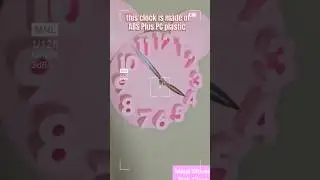 Mickey Pink Clock. https://amzn.to/4fHoolc#MickeyMouseClock, #DisneyDecor, #MickeyMouseFan