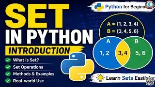 Python Set Tutorial for Beginners | Introduction to Sets in Python with Examples