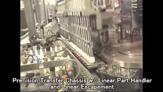 CDS Precision Transfer Chassis With Linear Part Handler and Linear Escapement
