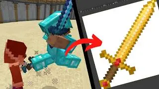 Minecraft PvP But if I Die I MAKE A TEXTURE PACK