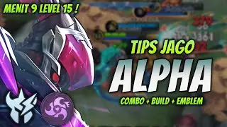 CARA MAIN ALPHA META TERBARU ! BUILD & EMBLEM ALPHA TERSAKIT 2024 ! | ALPHA JUNGLER GAMEPLAY
