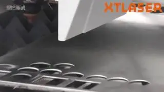 XTLASER 1 5mm Aluminum plate cutting by 750w fiber laser
