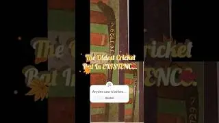 Oldest Cricket Bat🏏 #shorts #cricket #new #history #india #icc #bcci #latest #tranding #ncert #viral