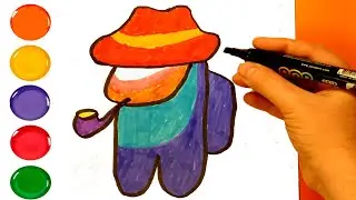 💙 AMONG US 💙 Cara mudah menggambar AMONG US 💙 Drawing and coloring Pages For Kids 💙