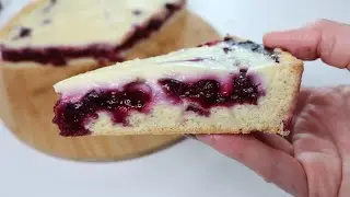 Пирог с ЧЁРНОЙ СМОРОДИНОЙ | песочное тесто, ягоды и заварной крем.