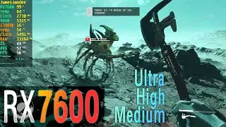Starfield | RX 7600 + i9 13900K (1080p Ultra High Medium Settings) September 2023