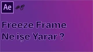 #8 Başlangıç Seviyesi Adobe After Effects Dersleri - Freeze Frame