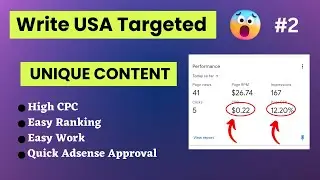How to Write USA-Targeted Blog Posts | How to Target a US Audience on Your Blog | International B...