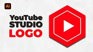 Draw the YouTube Studio Icon from Scratch | Youtubestudio logo | Illustrator Tutorial