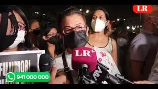 PLAZA SAN MARTÍN - Lima-Perú. Marcha contra libertad de Alberto Fujimori - 18/03/2022