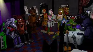 [FNAF C4D SPEED ART] Glamrocks Meeting Classics (IMAGE)