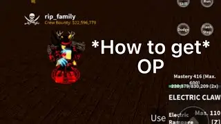 *How to get electric claw v2! Blox fruits watch till end for surprise combo!