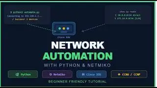 Getting started with Network Automation ( Python + Netmiko )