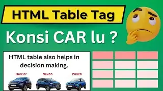 HTML table tag in HINDI | Web Development in Easy Steps | HTML Tutorial | Software Engineer Mahesh