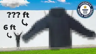 I Built the World's Largest Hoodie!!! (Over 20ft Tall)