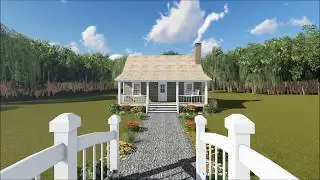 Small One-Bedroom Cottage from The Plan Collection (#141-1140)