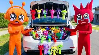 EXPOSED IN THE CAR! 😱 What Oren & Pinki Caught Sprunki Doing!