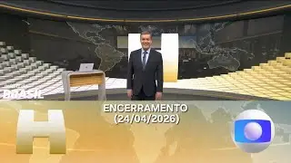 Closing of Jornal Hoje (April 24, 2026) - TV Globo