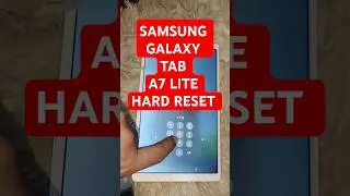 SAMSUNG GALAXY TAB A7 LITE FORGOT SCREEN LOCK | SAMSUNG TAB HARD RESET #shorts
