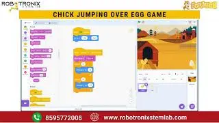 Chick Jumping Over Egg Game