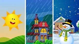 Песня времен года | дошкольные видео | Музыка для детей | развивающий мультфильм | Детские стишки