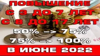 Можно ли повысить пособия с 3 до 7 и с 8 до 17 лет по новому прожиточному минимуму