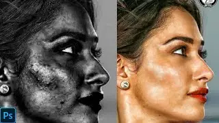 face retuching and camare raw filters editing adobe Photoshop tutorial #faceRetuching #camera 03