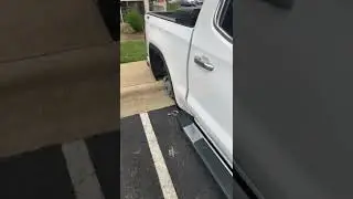 Tires and rims stolen off of brand new truck.    Houston Thiefs hit different!!!￼ 
