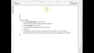 Paragraph and Line Breaks in MS Word