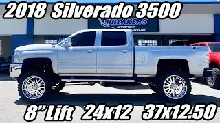 2018 Chevy Silverado 3500 8” Ready lift kit with fox shocks 2.0 Full Build