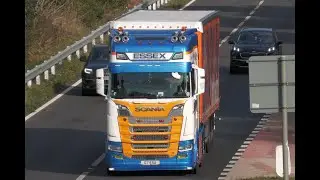 👍💯🎖 SCANIA 770S V8🏆💯👍🎬🚚A1(M) Wednesday Morning Trucks Spotting