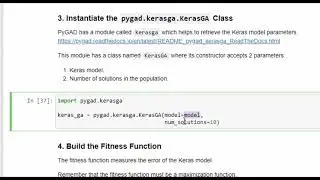 Train Keras Models Using the Genetic Algorithm