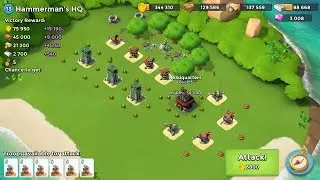 Beating Lt. Hammerman level 35- Boom Beach