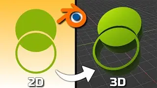 2D Bild in 3D Objekt verwandeln | Blender Tutorial Deutsch